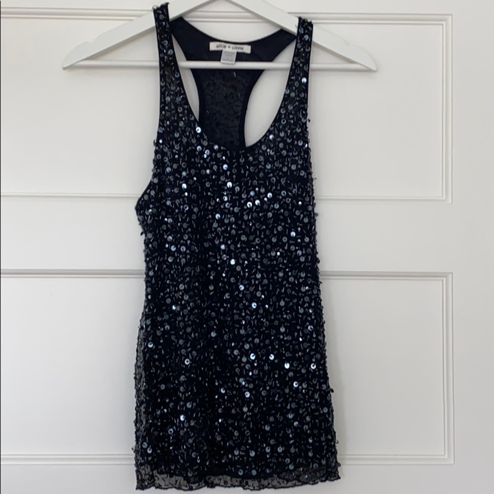 Alice + Olivia sequened tank top